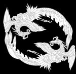 凤纹 圆形底纹