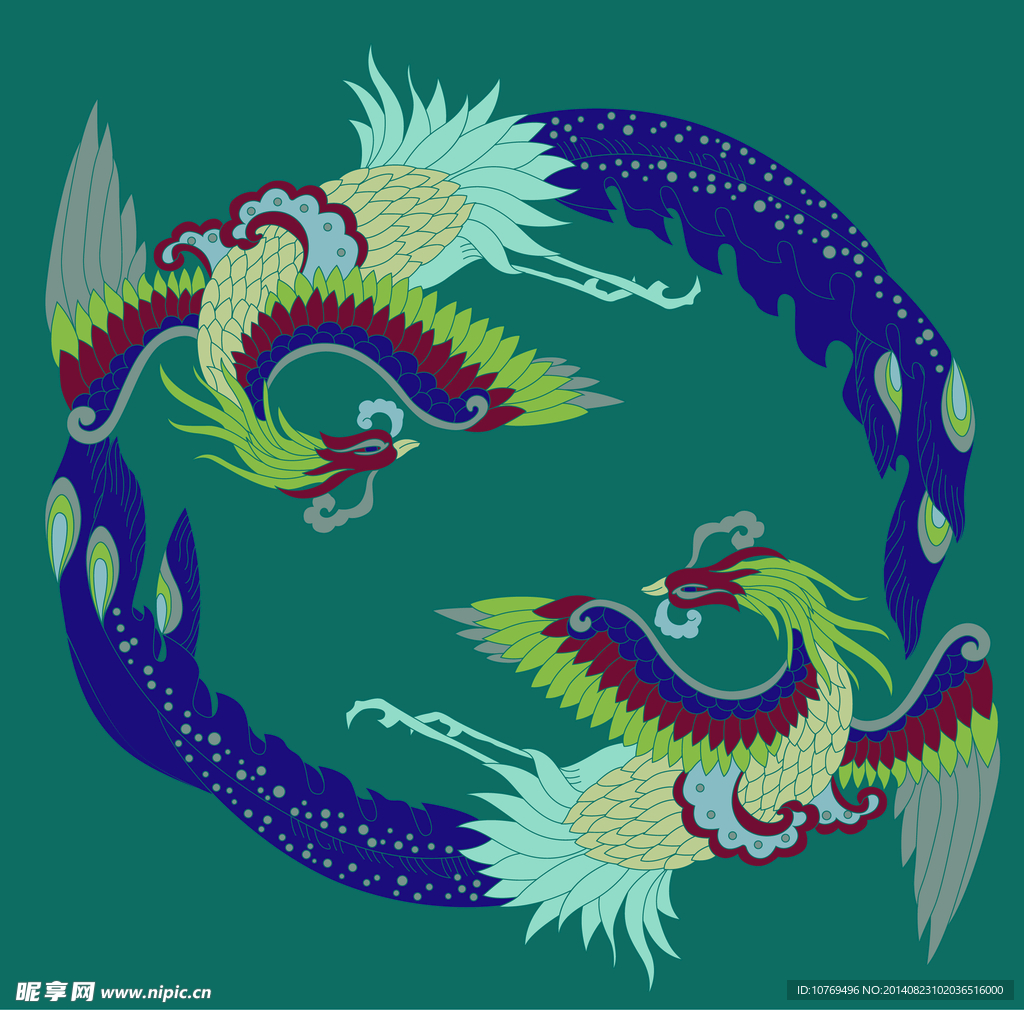 凤纹底纹