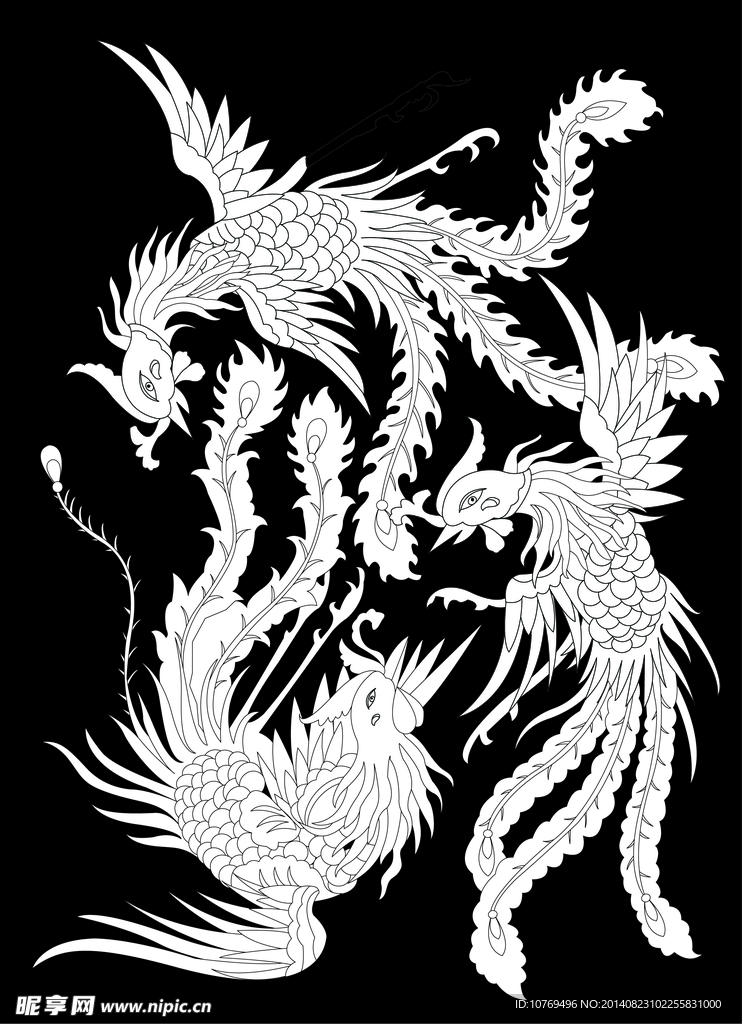 凤纹底纹