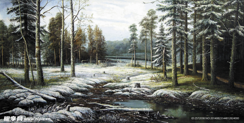 山林雪