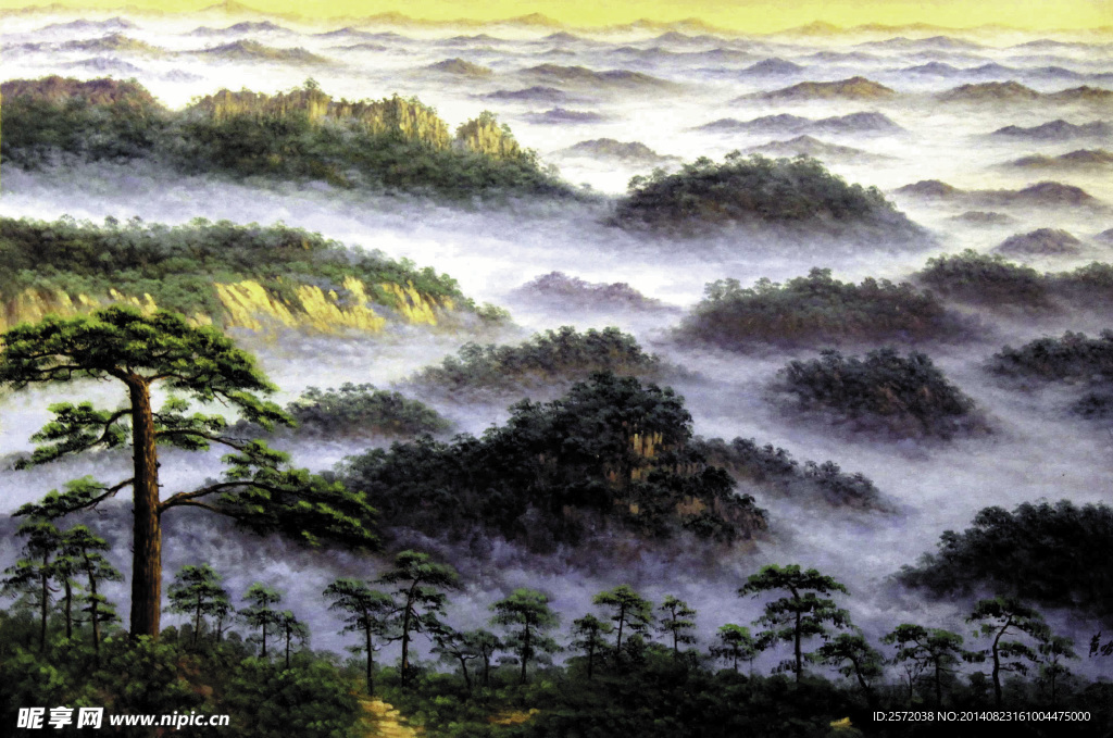 云山朝霞