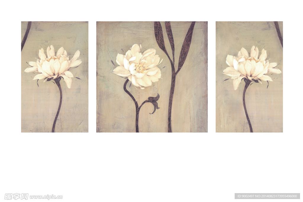 装饰花卉 油画 装饰画