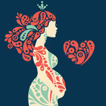 女性剪影