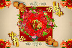 中秋节地贴