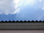 天空景观 蓝天  屋顶