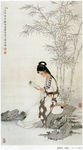 潇湘竹 淡彩