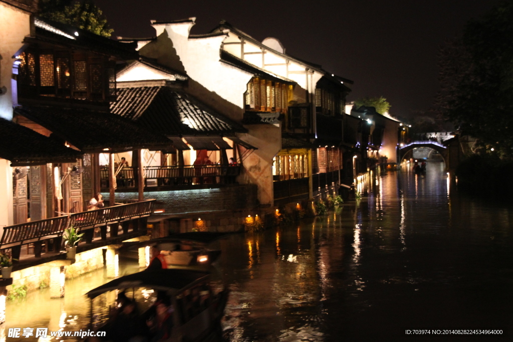 乌镇西栅夜景