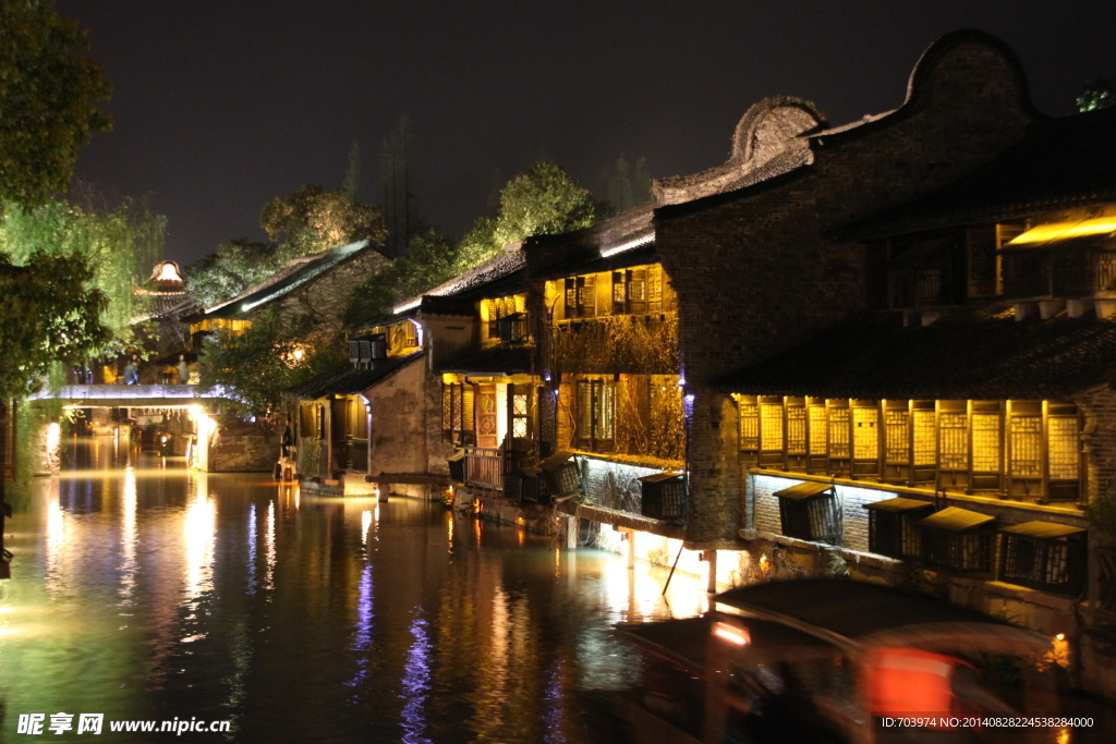乌镇西栅夜景