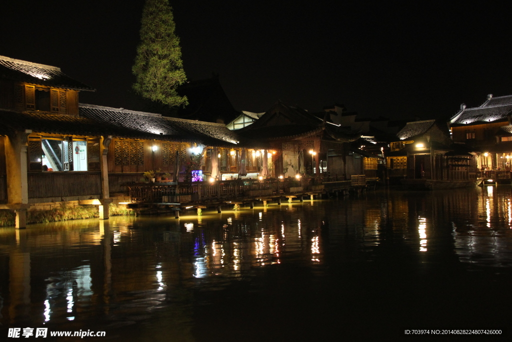 乌镇西栅夜景