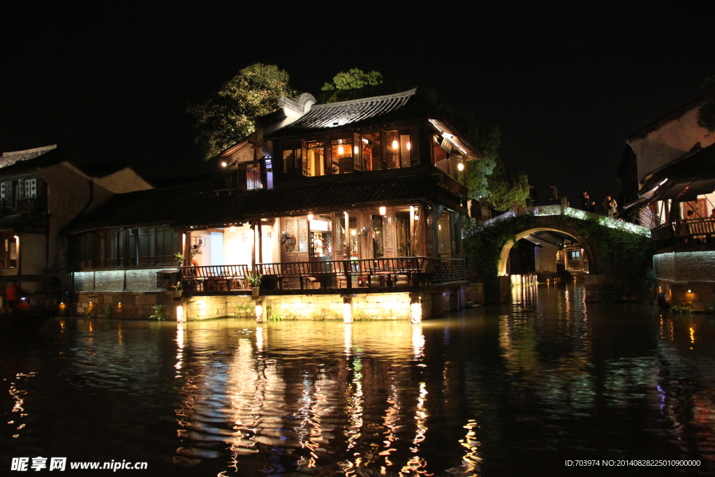 乌镇西栅夜景