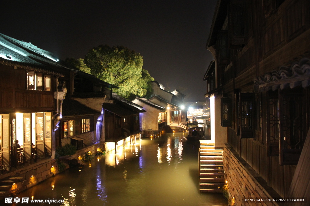 乌镇西栅夜景