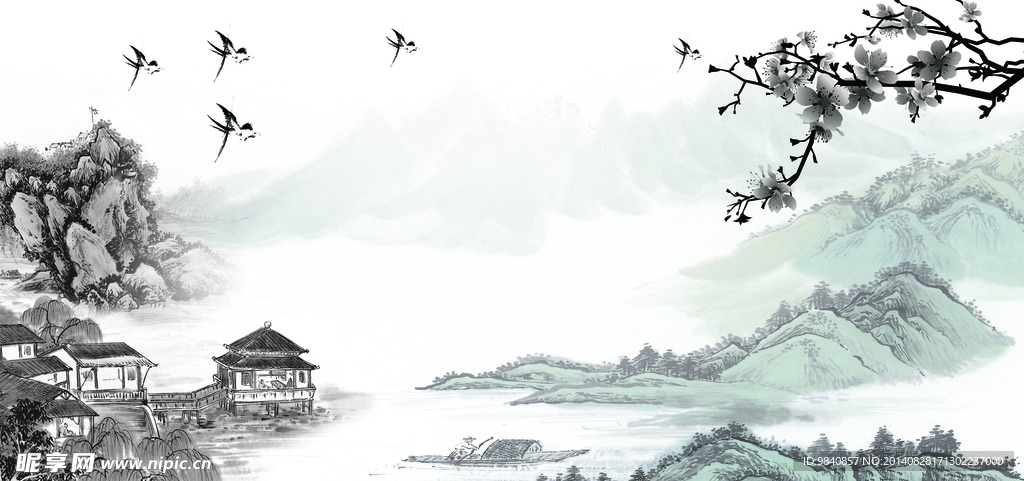 水墨风景