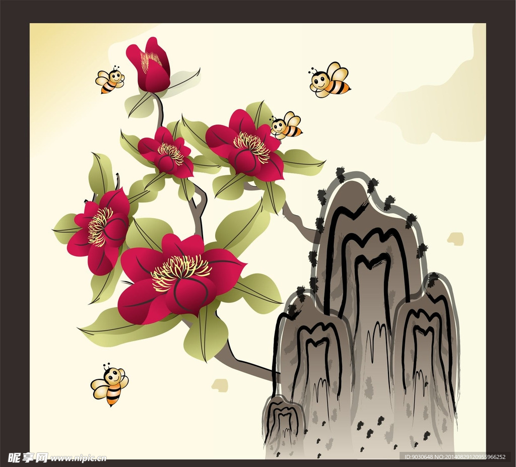 山花牡丹开