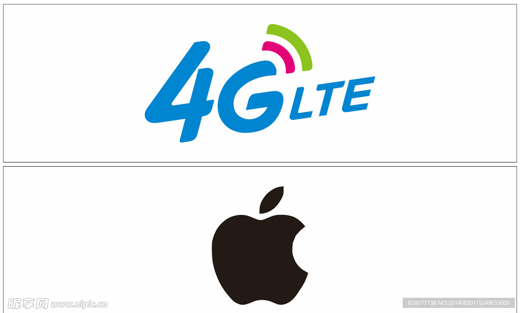 4G苹果标牌