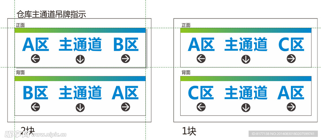 移动仓库标牌