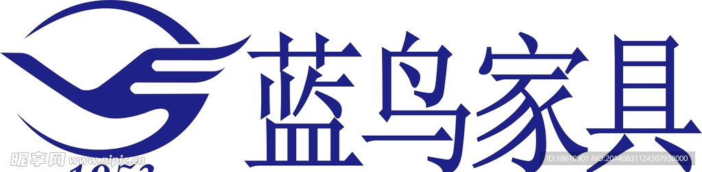 蓝鸟家具logo标志矢量