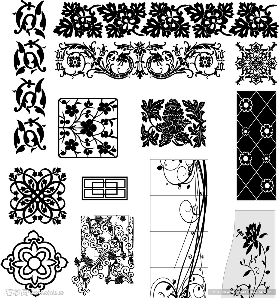 玻璃花纹