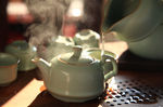 茶杯 摄影 溢满水  水