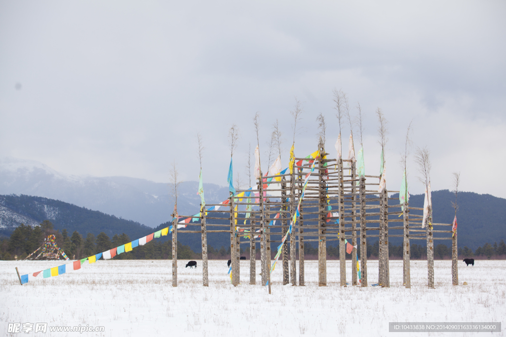 藏区冬景