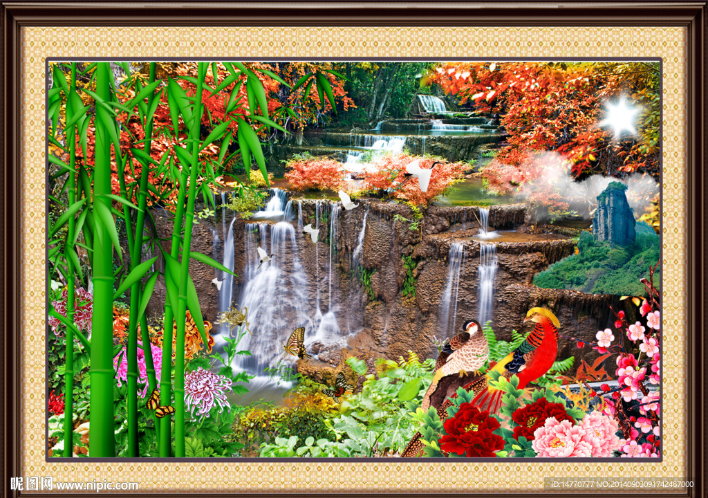 风景画 花鸟图