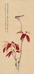 红叶青禽