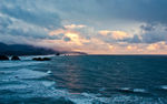 海岸夕阳