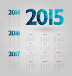 2015年年历模板