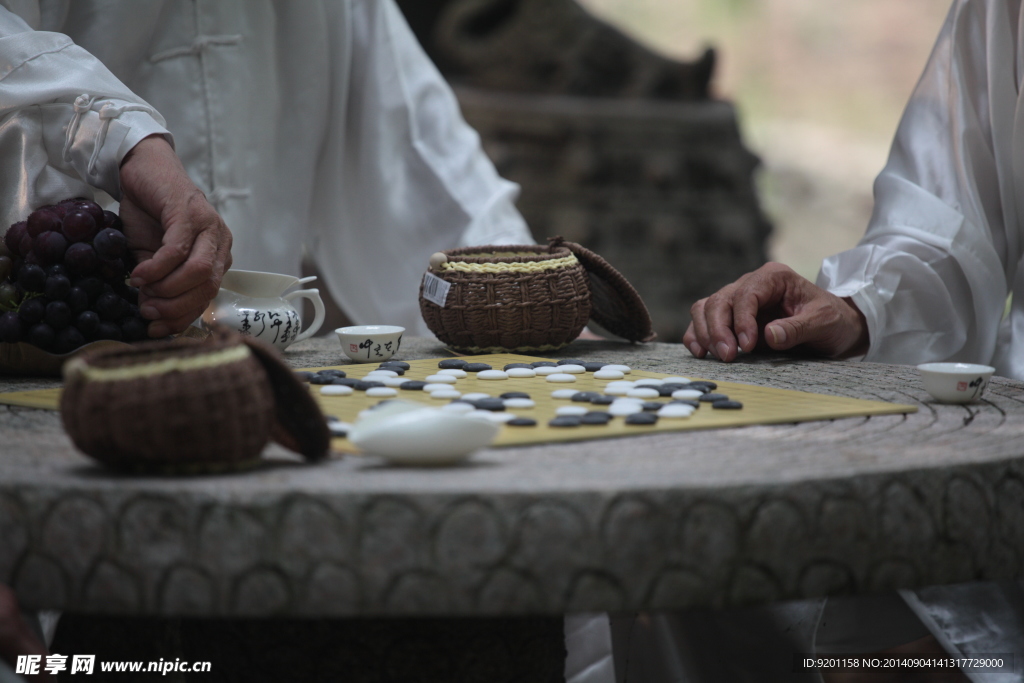 竹林老人下棋