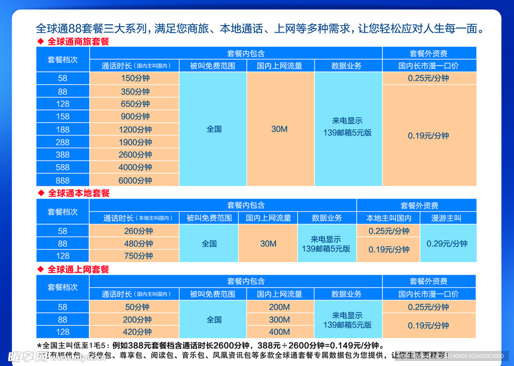 移动全球通