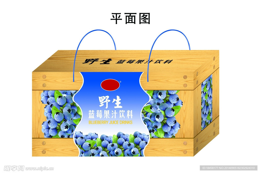 野生蓝莓礼盒   平面图