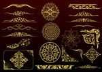金色花纹