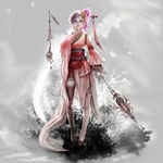 水墨女枪客