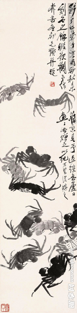 墨蟹图