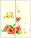 花朵移门