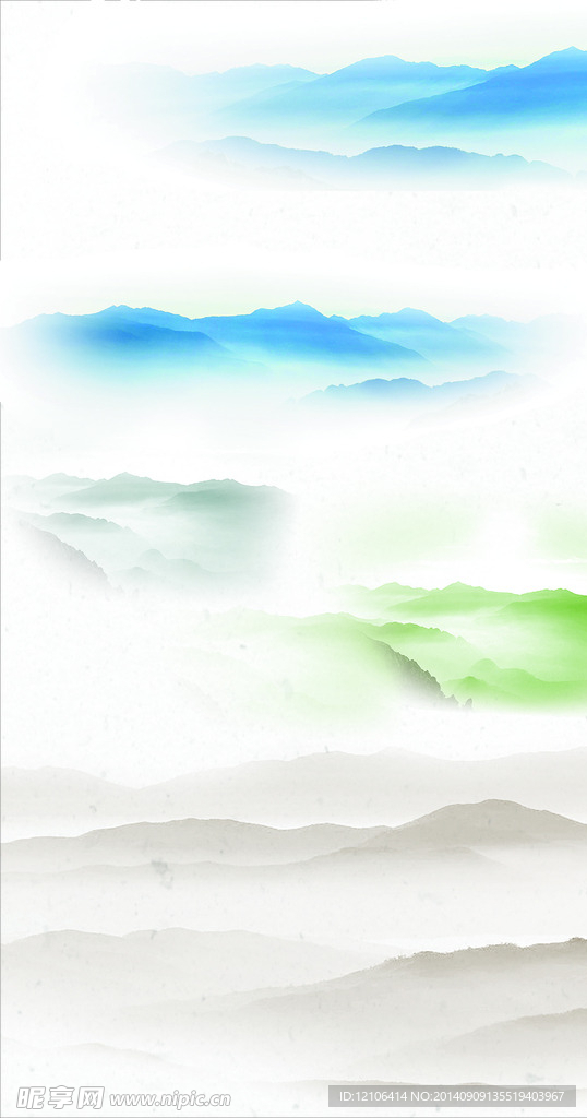 水墨山图片