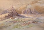 秃山油画