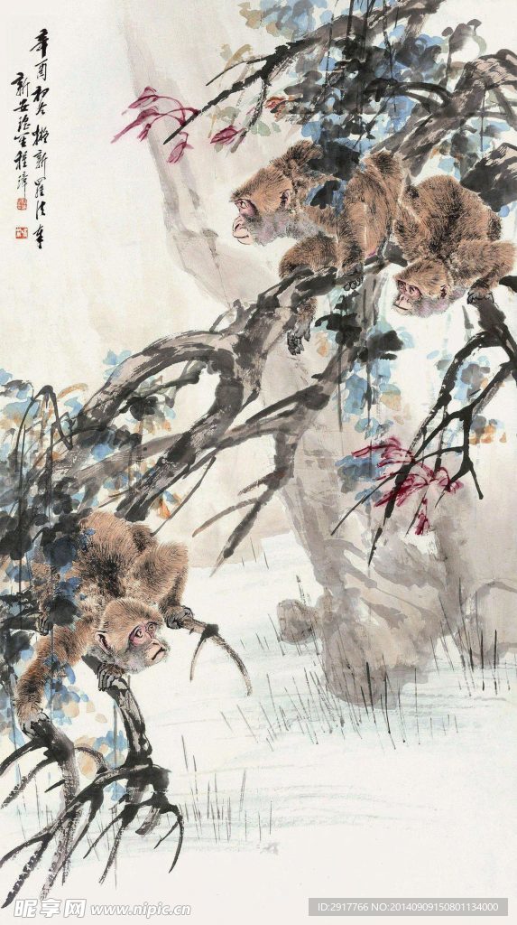 三只猴子