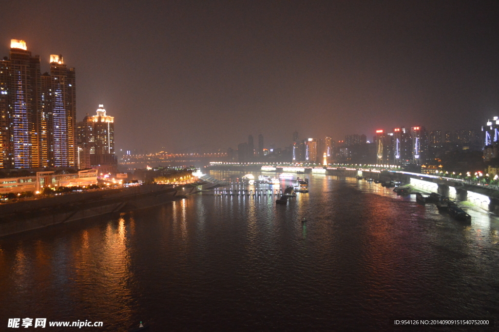 重庆长江夜景