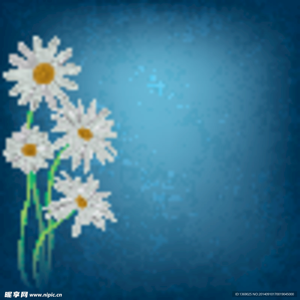 手绘太阳菊