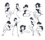 手绘女性