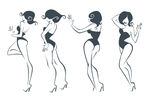 手绘女性