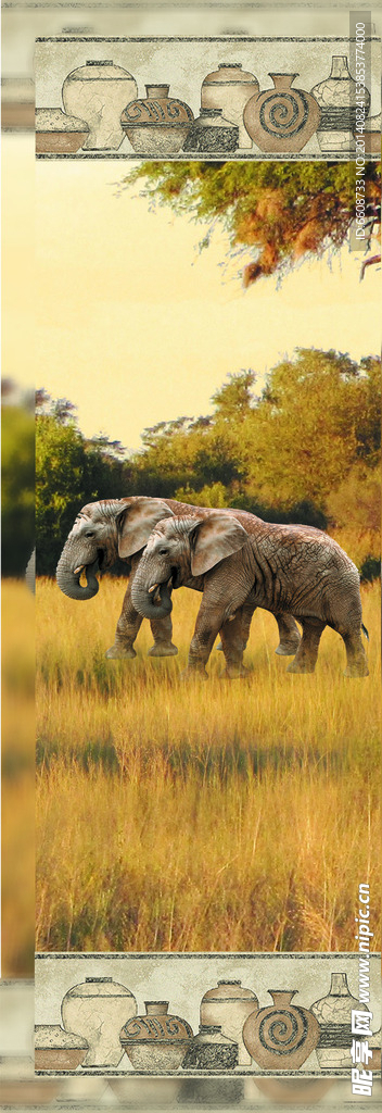 非洲大草原大象