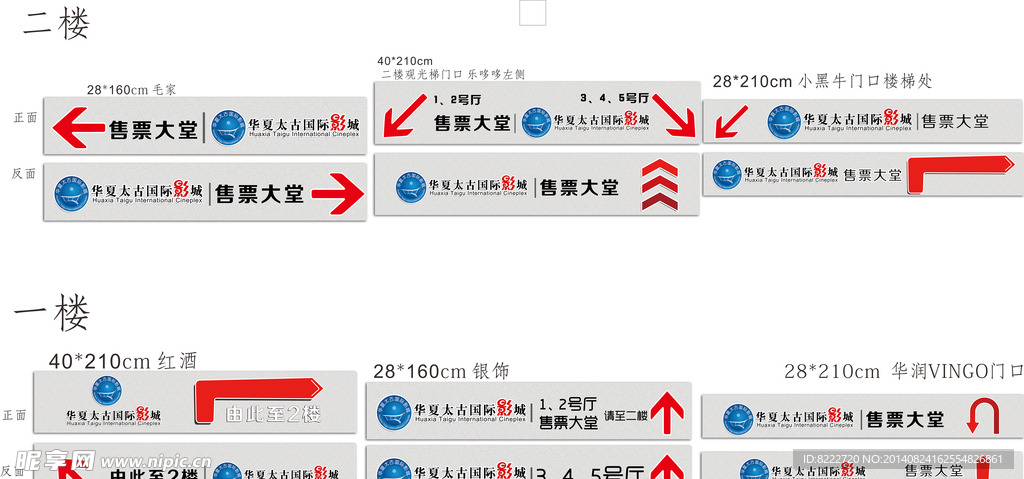 商场导向指引牌内含