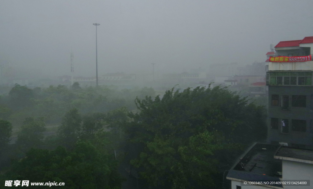 暴雨景观