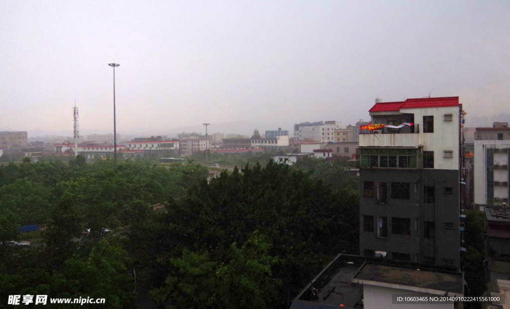 天文气象城市暴雨