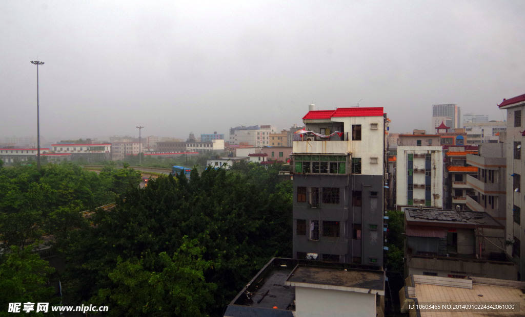 暴雨景观