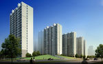 楼盘效果图 建筑设计