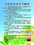 幼儿园室内外活动安全展板