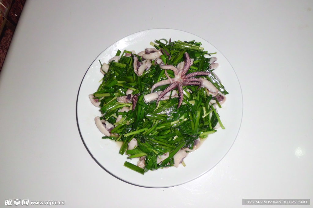 韭菜炒墨斗