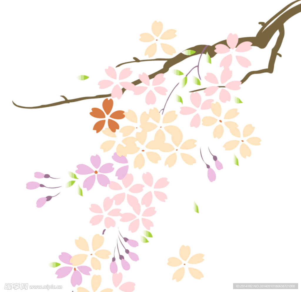 卡通飘花